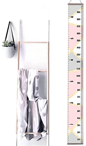 BuxiuGK Messlatte Kinder Canvas Wandbehang Höhe Diagramm Wachstumskarte Abnehmbare Kinder Messlatte Wachstum für Kinder Schlafzimmer und Kinderzimmer