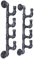 Armen Living Weinregal, Metall, Industrie-Grau