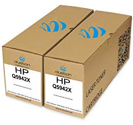 duston 2X Q5942X, 42X Schwarz Toner kompatibel mit Hp Laserjet 4200 4300 4250 4345 4350