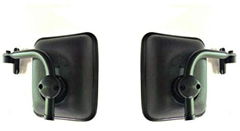 2x Seitenspiegel Außenspiegel R650° ø15-28 LKW 198x160 mm mit Spiegelhalter SET