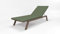 Rollmayer Sitzkissen wasserdicht und regenfest für Sonnenliege Auflage Polster für Gartenliege Liegestuhl Strandliege Kollektion Velvet (Olivgrün 21, 190x54x4cm - 1 Stück)