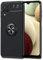 NALIA Housse avec Bague Compatible avec Samsung Galaxy A12 Coque, Silicone Case avec 360-Degres Anneau Rotatif, Support de Voiture Magnetique, Anti-Choc Cover Kickstand Bumper, Couleur:Noir