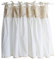 YXW Mantovana Shabby Chic, Cotone Bianco con Cucitura in Pizzo Beige, Tenda Corta da Cucina, Mezza Tenda Rustica per Bagno, 1 Pezzo (120 × 63 cm / 120 × 123 cm)
