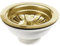 Taps2Traps® POLISHED GOLD FINISH KITCHEN SINK BASKET STRAINER WASTE FOR 90MM HOLE