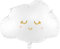 Folienballon Wolke in Weiß 51x35,5cm