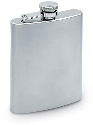 Flasque – Flasque Alcool Whisky – Hip Flask – Acier Inoxydable (175 ml - Mat)