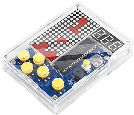 DIY-Spielkonsolen-Handset mit Acrylgehäuse, Lötübungsset, DIY-Retro-Classic-Elektronik-Set für Mint-Schulbildung