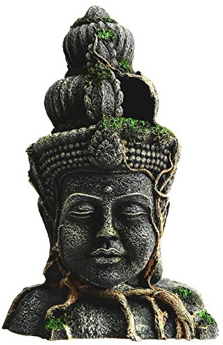 Uotyle Aquarium Deko Große Buddha Aquarium Dekoration Harz Aqua Decor Buddha Aquarium Höhle Für Fische