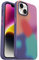 OtterBox Symmetry Series+ Graphics Antimikrobielle Schutzhülle mit MagSafe für iPhone 14 & iPhone 13 – Euphoria (Batikfärbung)