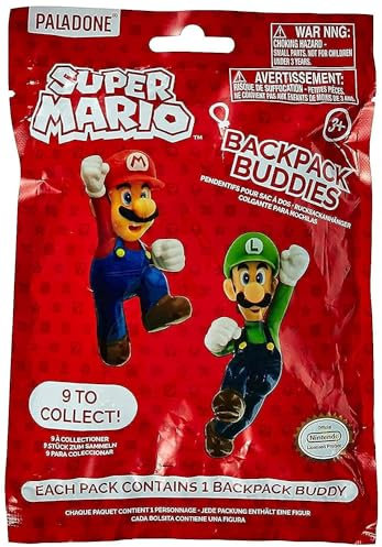 Paladone Super Mario Backpack Buddies, Rot, 56520