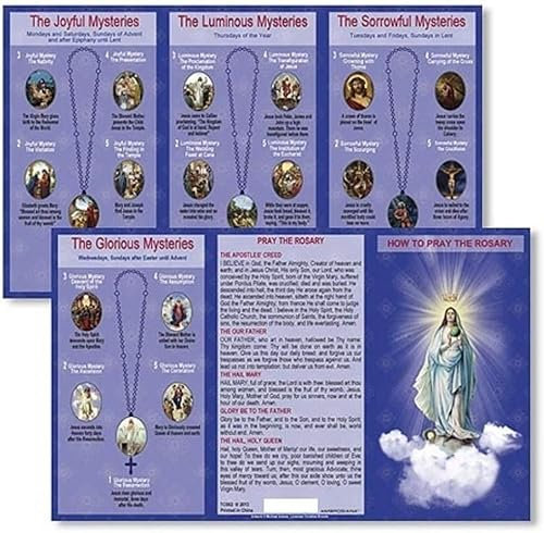 How to Pray The Rosenkranz Guide, 24 Stück