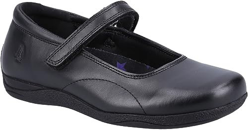 Hush Puppies Aria Junior School Uniform Shoe, Black, 2.5 UK Child