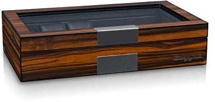 HEISSE & SÖHNE SEIT 1976® Uhrenbox Uhrenbox Vegas 6+ Ebony