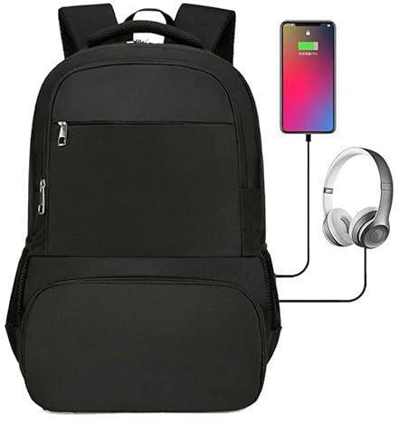 scosao Sac à Dos Déjeuner, 15.6 Pouces Sac à Dos Ordinateur Avec Compartiment Isotherme, Sac à Dos Homme Femme de Travail Avec 1 Bloc Réfrigérant pour Voyage, Affaires, Collège Laptop Backpack,Black