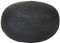 Pouf Jute schwarz rund 45 x 45 x 30 cm Strickhocker Boho Dukki