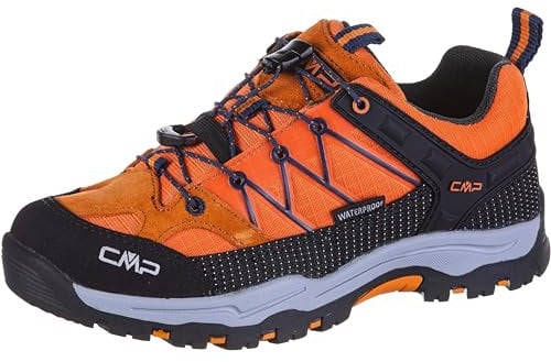CMP Kids Rigel Low Trekking Shoes Wp Unisex Kinder Trekking-Schuhe, Flame Blue, 35 EU