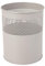 PROREGAL Runder halbperforierter Papierkorb aus Metall | 15 Liter, HxØ 32x26cm | Aluminium