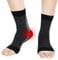 MSISILY Neuropathie Socken Orthopädische Kompressionssocken Knöchelbandage Fussbandagen Fußbandage Sprunggelenk Plantarfasziitis Medizinisch Kompressionssocken Herren Damen(Schwarz, S-M)