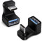 AXFEE 180 Grad Winkel USB C Adapter, 2 Stück U-Form Typ C Abgewinkelter mit PD 100W 5Gbps, USB C Winkelstecker, Typ C Stecker auf USB A Buchse, Typ C OTG Adapter für Steam Deck, Switch, Laptop, Tablet
