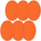 homEdge Silicone Trivets Mat, 6 Packs Multipurpose Non Slip Heat Resistant Pot Holder-Orange