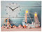 abc HOME | Wandbild mit Uhr und Beleuchtung | maritim | LED | 40 cm B