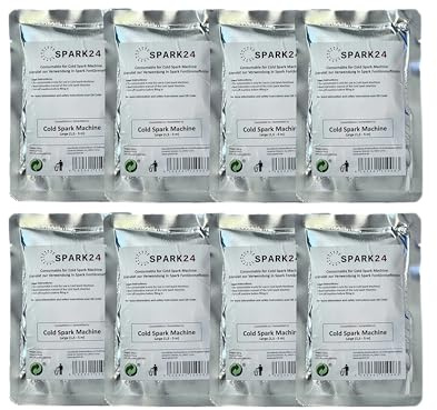 Granulat für Cold Spark Machine 8x Pulver Titan Funken 8er Pack 8 Stück