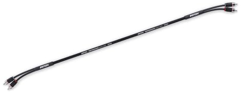 ETON RCA 2P-075 – 2-Kanal OFC Cinchkabel, 0,75 m | Hochwertiges RCA-Audiokabel für Auto-Verstärker, Radios, Head Units, 2 Stecker auf 2 Stecker, Cinch zu Cinch RCA Audiokabel