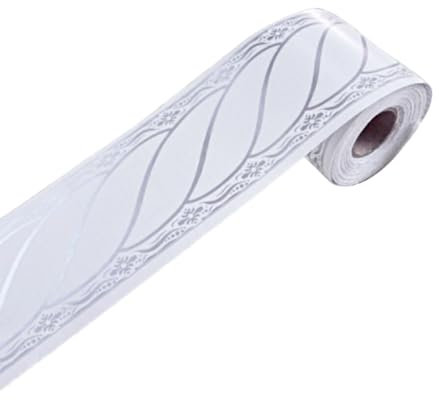 siduytin Self Adhesive PVC Wallpaper Border Walls with Style Self Adhesive Wallpaper Border Wallpaper Borders Wide Application, As Shown 5013