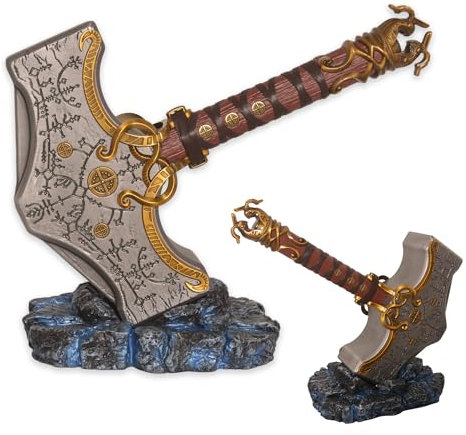 ARONDIGHT - God of Thunder Mjolnir Real Hammer Metal Thors Cosplay - Halloween Props, Birthday Party and Theme Event Costumes