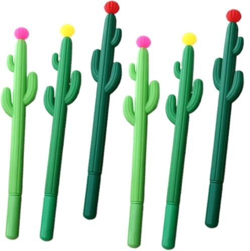 OZLMBERN Stift Kreative Schreibwaren Simulation Gemüse Neutral Stift Matt Kaktus Neutral Stift Nette Student Stift auf wasserbasis