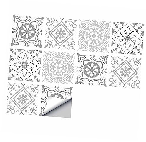 Alipis 10 Stk selbstklebender PVC-Aufkleber easy putz waterproof wasserbarriere wasserabweisend Selbstklebendes Wandsticker Mode Wandtattoo quadratischer Bodenaufkleber Fliesenaufkleber