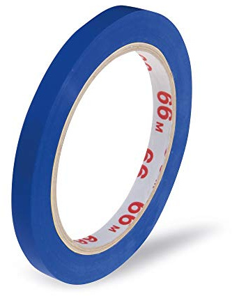 VEPATIM 16 Klebeband Markierungsband Beutelverschluss PVC 66m x 9mm blau