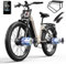 Shengmilo E Bike Herren,Damen,Doppelmotor Elektro Mountainbike,160NM,48V 17.5AH Batterie,26 Zoll E Bike Damen,7-Gang Getriebe mit LCD-Display,Citybike,COC,CE