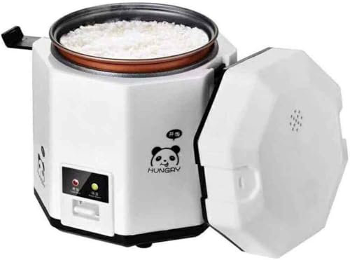 WCQSYY Panda Mini Rice Cooker with Ceramic Bowl 4 Rice Cooking Functions 4 Multicooker Functions LED Display