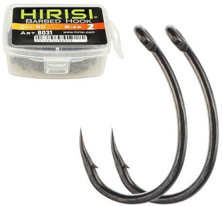 50 StüCk Angelhaken PTFE-Beschichteter Edelstahl Mit Hohem Kohlenstoffgehalt Stacheldraht Angelhaken Mit öSe AngelzubehöR (FBA-8031-2)