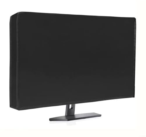 210D Oxford Cloth Monitor Dust Cover Waterproof Screen Protector for PC Desktop TV Display 53x35x9cm 61x46x8cm 71x46x10cm Dustproof Windproof Black (61x46x8cm)