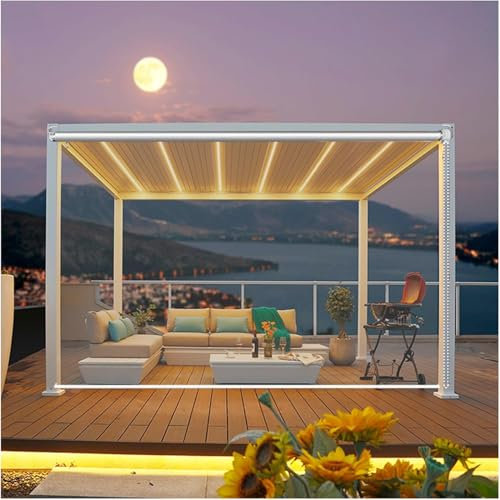 HynJGih Roller Blinds Transparent Waterproof Roller Blinds, Dustproof Partition Curtains For Greenhouses, Balconies, Gazebos(1.4x2.5m)