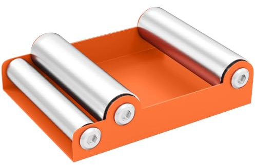 HOMCOM Motorcycle Wheel Cleaning Roller Stand Fit Tyre Width < 180mm Orange | Steel Frame, Aluminium Rollers, Motorcycle Maintenance Stand, Tyre Cleaning, Chain Lubrication, Bikes < 485lb