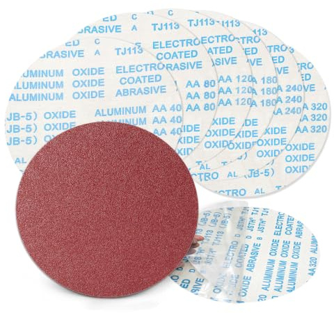SenmaiTools 18 Stück Selbstklebende schleifscheiben 300mm PSA 40-320Körnung | PSA Schleifpads Set 3 x 40/80/120/180/240/320 Körnung