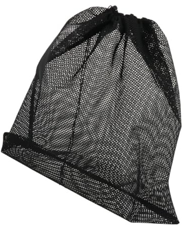 ifundom Teichpumpen Filterbeutel mit Kordelzug aus Polyester, Schwarz
