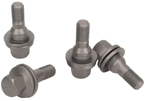voiture boulon roue écrou Compatible Avec Peugeot Pour 206 Pour SW 2002-2015 4 Pièces Boulons Roue Hexagonaux 17 Mm Écrous Goujons Roue Rechange 003549817