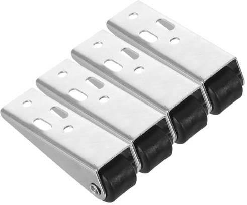 YARNOW Möbelrollen aus Eisen und Kunststoff für Couchtische und Sofas 4 Stück Schwerlast mit Rutschfestem Untersetzer Einfache Installation Stabil und Zuverlässig für Zuhause und Büro