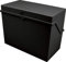 helit H6214895 - Karteikarten Box „the index“ DIN A8 quer, inkl. 100 Karteikarten und Register, Kleinkartei schwarz