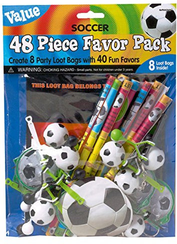Amscan Geschenkset Fußball 48-teilig