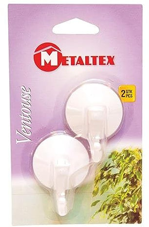 Metaltex 295001 Crochet Ventouse à Levier Plastique Multicolore 2 Pièces