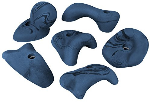 ALPIDEX 6 Mega Klettergriffe | Henkelgriffe | Extra Große Griffe | Hinterschneidungen | Verschiedene Formen Farben | Klettersteine