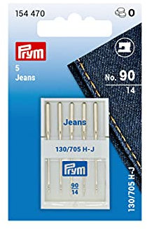 Prym 154470 Nähmaschinennadeln Jeans, 130/705, No. 90