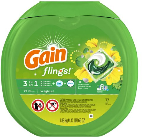 Gain Original Laundry Detergent pods 77 count
