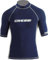 Cressi Rash Guard Man, Maglia Protettiva con Maniche Corte in Speciale Tessuto Elastico, Protezione Solare UV (UPF) 50+ Uomo, Blu/Bianco, S/2 (48)
