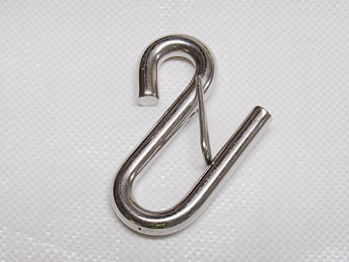 9.5MM Stainless Steel Long Arm S Hook with Safety Catch